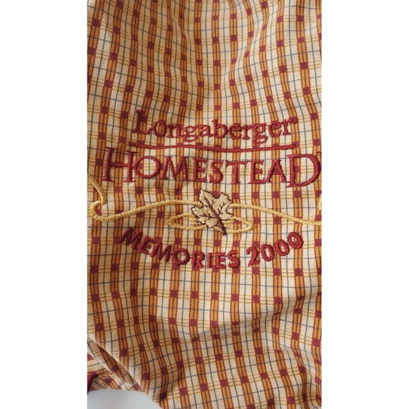 Longaberger Woven Homestead Memories 2000 Liner Orchard Plaid Finishing Touches - Picture 2 of 6